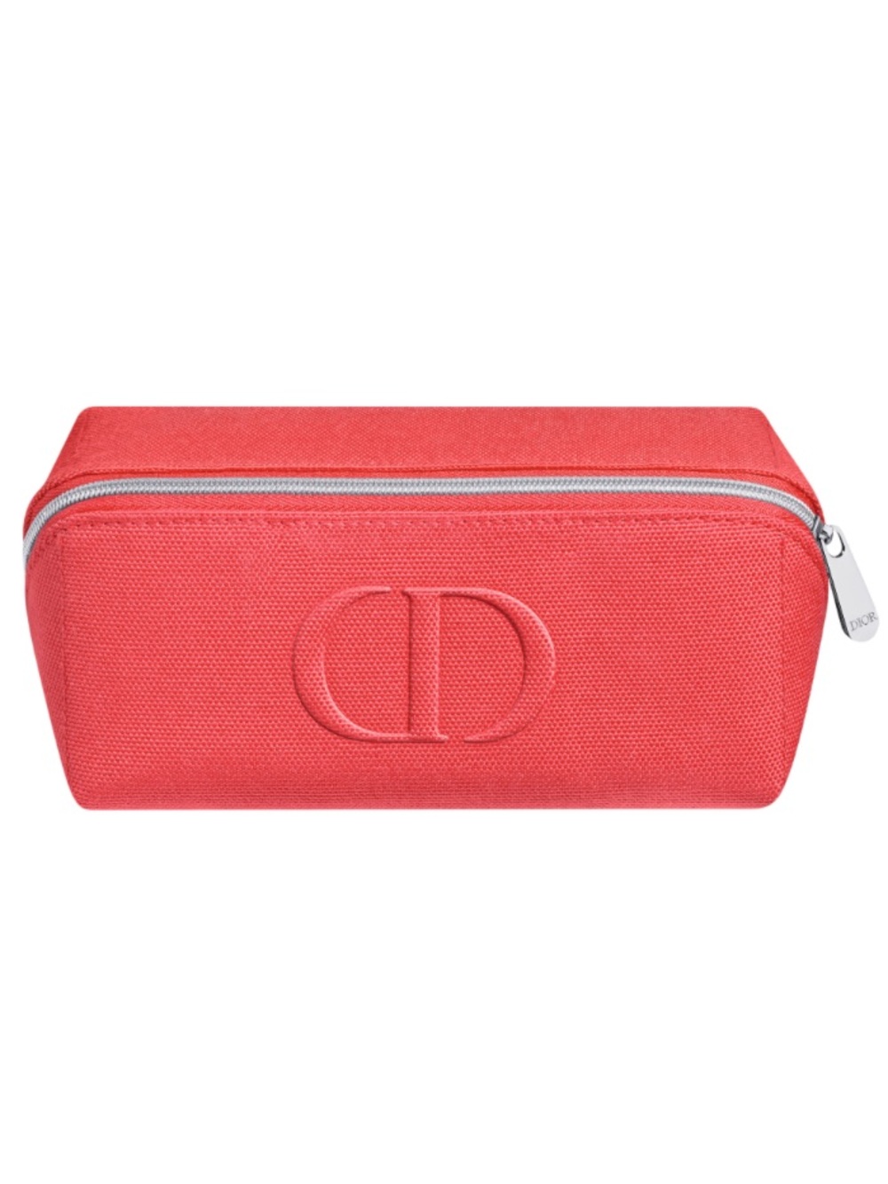 Dior Beauté Bright Coral Red Makeup Cosmetic Bag